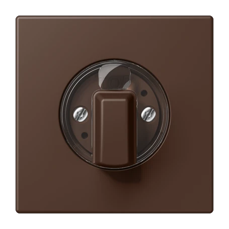 Abdeckung 1fach, für Drehschalter, terre d’ombre brûlée 31 (32130)