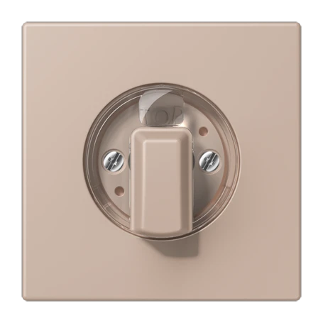 Abdeckung 1fach, für Drehschalter, ombre brûlée claire (32131)