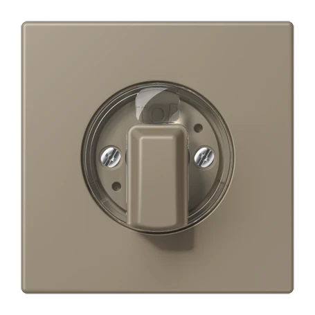 Abdeckung 1fach, für Drehschalter, ombre naturelle moyenne (32141)