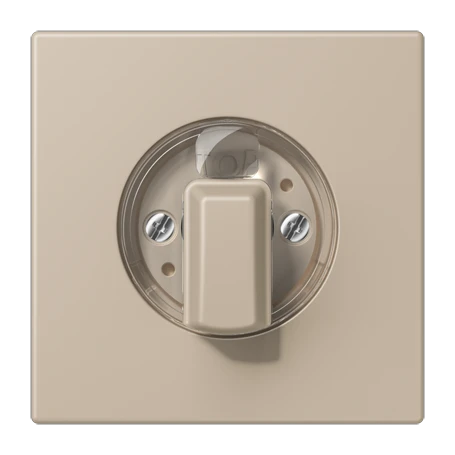 Abdeckung 1fach, für Drehschalter, ombre naturelle claire (32142)