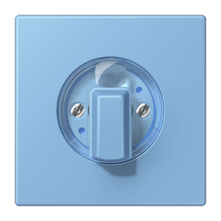 Abdeckung 1fach, für Drehschalter, bleu céruléen 59 (4320N)