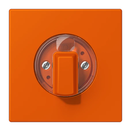 Abdeckung 1fach, für Drehschalter, orange vif (4320S)