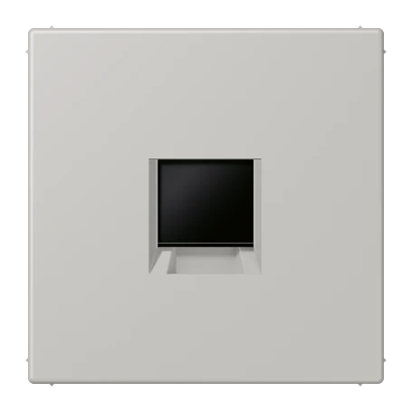 Abdeckung (gerastet) für Modular-Jack-Steckbuchsen, 1fach, UMA-CAT6A, RADIALL, Panduit, Assmann, gris clair 31 (32013)