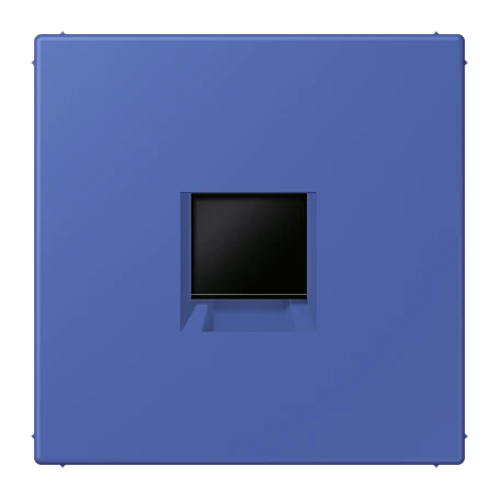 Abdeckung (gerastet) für Modular-Jack-Steckbuchsen, 1fach, UMA-CAT6A, RADIALL, Panduit, Assmann, bleu outremer 31 (32020)