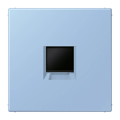 Abdeckung (gerastet) für Modular-Jack-Steckbuchsen, 1fach, UMA-CAT6A, RADIALL, Panduit, Assmann, outremer moyen (32021)