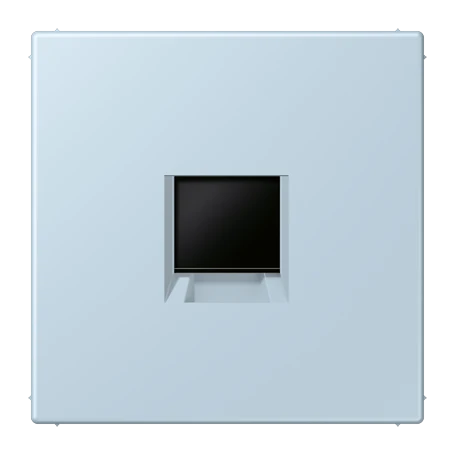 Abdeckung (gerastet) für Modular-Jack-Steckbuchsen, 1fach, UMA-CAT6A, RADIALL, Panduit, Assmann, outremer clair (32022)