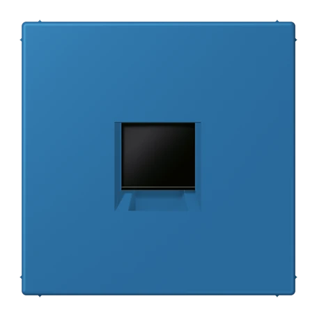 Abdeckung (gerastet) für Modular-Jack-Steckbuchsen, 1fach, UMA-CAT6A, RADIALL, Panduit, Assmann, bleu céruléen 31 (32030)