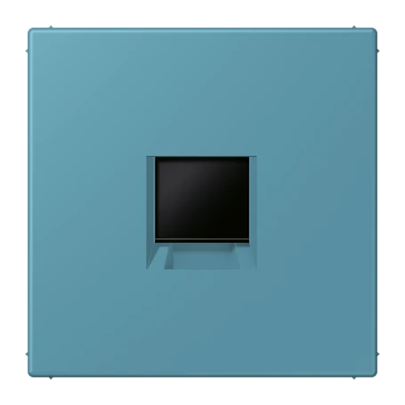 Abdeckung (gerastet) für Modular-Jack-Steckbuchsen, 1fach, UMA-CAT6A, RADIALL, Panduit, Assmann, céruléen vif (32031)