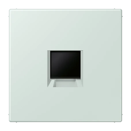 Abdeckung (gerastet) für Modular-Jack-Steckbuchsen, 1fach, UMA-CAT6A, RADIALL, Panduit, Assmann, céruléen pâle (32034)