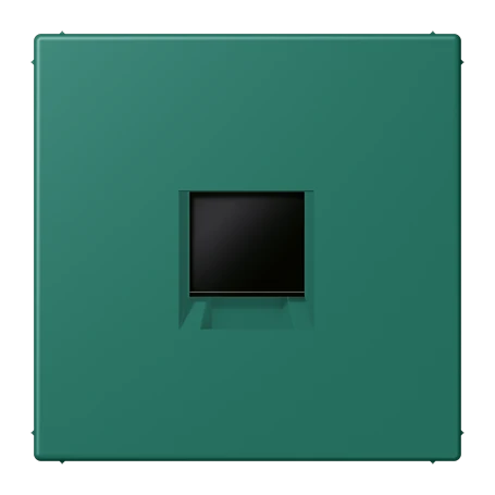 Abdeckung (gerastet) für Modular-Jack-Steckbuchsen, 1fach, UMA-CAT6A, RADIALL, Panduit, Assmann, vert anglais (32040)