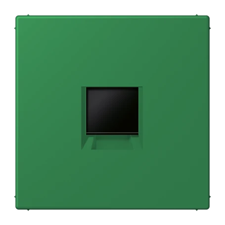 Abdeckung (gerastet) für Modular-Jack-Steckbuchsen, 1fach, UMA-CAT6A, RADIALL, Panduit, Assmann, vert foncé (32050)