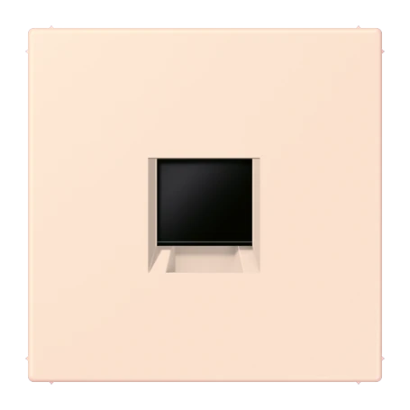 Abdeckung (gerastet) für Modular-Jack-Steckbuchsen, 1fach, UMA-CAT6A, RADIALL, Panduit, Assmann, orange pâle (32082)