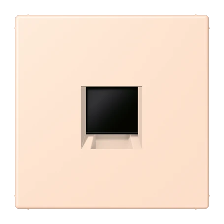 Abdeckung (gerastet) für Modular-Jack-Steckbuchsen, 1fach, UMA-CAT6A, RADIALL, Panduit, Assmann, rose pâle (32091)