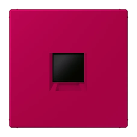 Abdeckung (gerastet) für Modular-Jack-Steckbuchsen, 1fach, UMA-CAT6A, RADIALL, Panduit, Assmann, rouge rubia (32101)