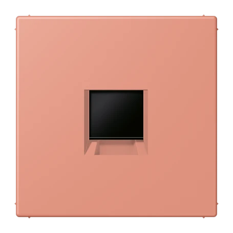 Abdeckung (gerastet) für Modular-Jack-Steckbuchsen, 1fach, UMA-CAT6A, RADIALL, Panduit, Assmann, l’ocre rouge moyen (32111)