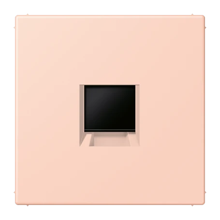 Abdeckung (gerastet) für Modular-Jack-Steckbuchsen, 1fach, UMA-CAT6A, RADIALL, Panduit, Assmann, l’ocre rouge clair (32112)