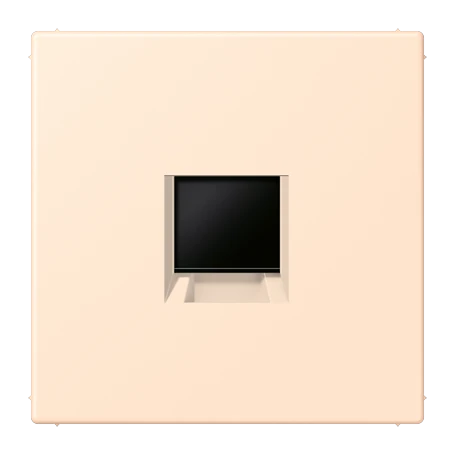 Abdeckung (gerastet) für Modular-Jack-Steckbuchsen, 1fach, UMA-CAT6A, RADIALL, Panduit, Assmann, terre sienne pâle (32123)