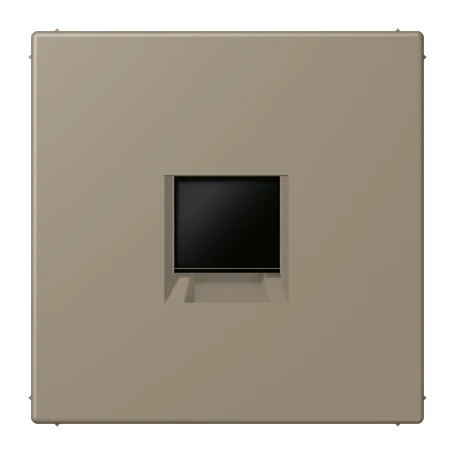 Abdeckung (gerastet) für Modular-Jack-Steckbuchsen, 1fach, UMA-CAT6A, RADIALL, Panduit, Assmann, ombre naturelle moyenne (32141)