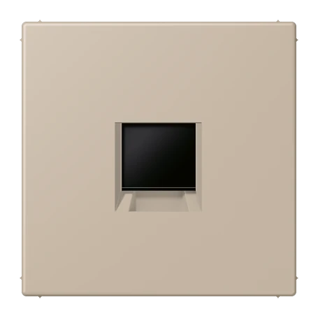 Abdeckung (gerastet) für Modular-Jack-Steckbuchsen, 1fach, UMA-CAT6A, RADIALL, Panduit, Assmann, ombre naturelle claire (32142)