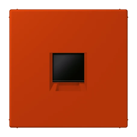 Abdeckung (gerastet) für Modular-Jack-Steckbuchsen, 1fach, UMA-CAT6A, RADIALL, Panduit, Assmann, rouge vermillon 59 (4320A)