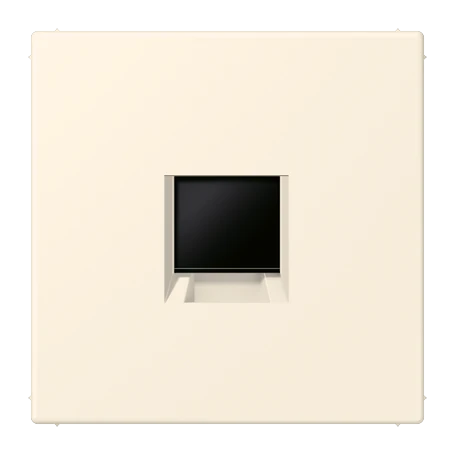 Abdeckung (gerastet) für Modular-Jack-Steckbuchsen, 1fach, UMA-CAT6A, RADIALL, Panduit, Assmann, blanc ivoire (4320B)