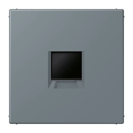 Abdeckung (gerastet) für Modular-Jack-Steckbuchsen, 1fach, UMA-CAT6A, RADIALL, Panduit, Assmann, gris 59 (4320H)