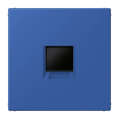Abdeckung (gerastet) für Modular-Jack-Steckbuchsen, 1fach, UMA-CAT6A, RADIALL, Panduit, Assmann, bleu outremer 59 (4320K)