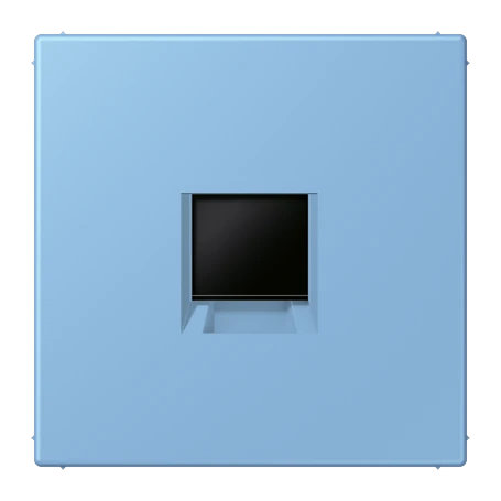 Abdeckung (gerastet) für Modular-Jack-Steckbuchsen, 1fach, UMA-CAT6A, RADIALL, Panduit, Assmann, bleu céruléen 59 (4320N)