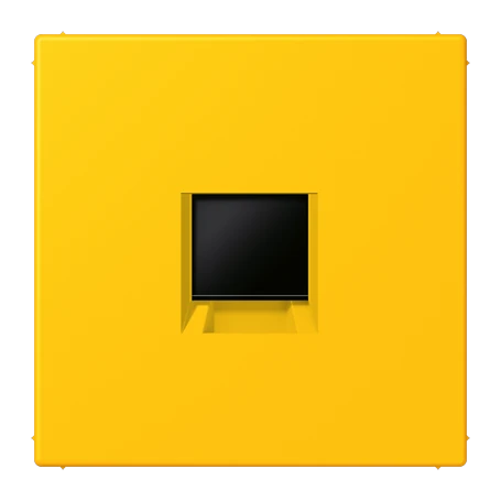 Abdeckung (gerastet) für Modular-Jack-Steckbuchsen, 1fach, UMA-CAT6A, RADIALL, Panduit, Assmann, le jaune vif (4320W)