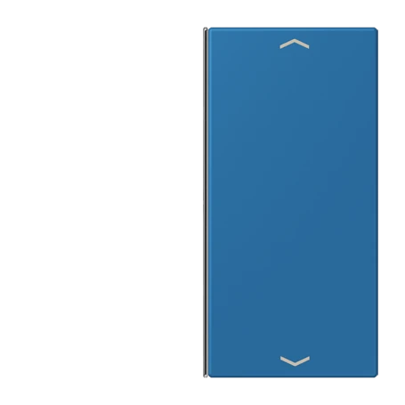 Cover 2-gang, F40, bleu céruléen 31 (32030)