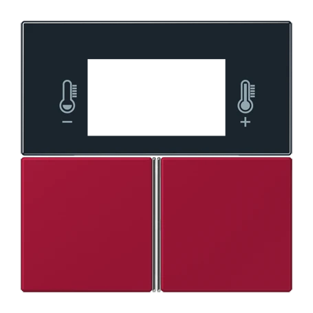 Tasterset 3-voudig, F40 Ruimtecontroller, rouge carmin (32100)