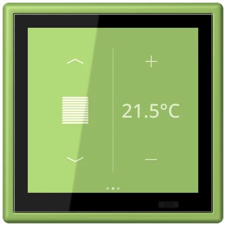 Controlador de zona KNX LS TOUCH com aro LS 990, Seguro, vert 31 (32051)