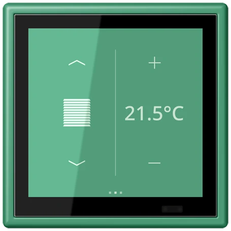 Controlador de zona KNX LS TOUCH com aro LS 990, Seguro, vert 59 (4320G)