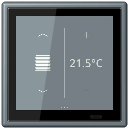 Controlador de zona KNX LS TOUCH com aro LS 990, Seguro, gris 59 (4320H)