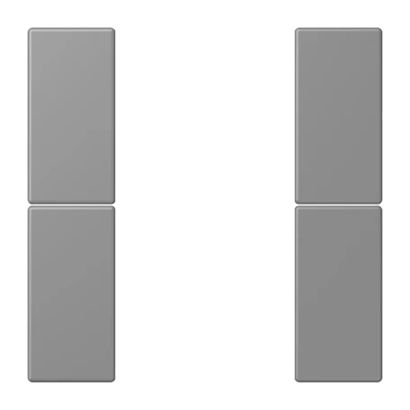 Tasterset 2-voudig, F50, gris 31 (32011)
