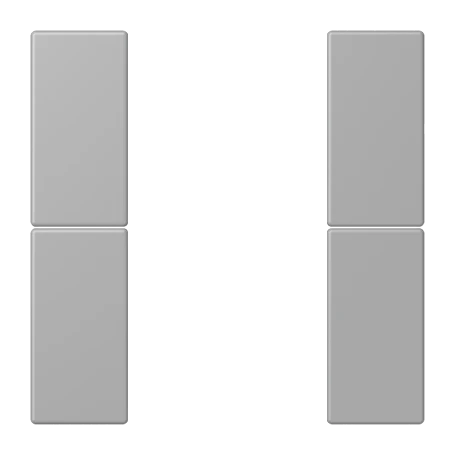 Tasterset 2-voudig, F50, gris moyen (32012)