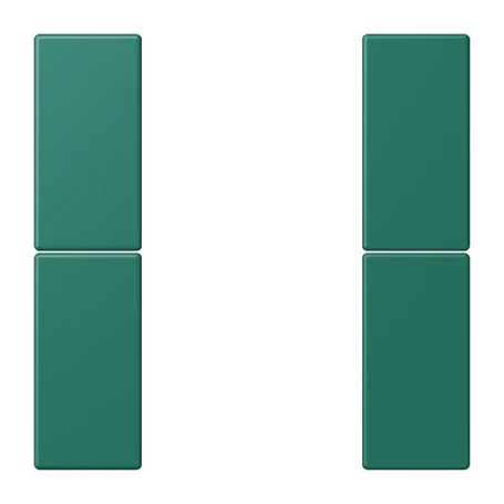 Tasterset 2-voudig, F50, vert anglais (32040)