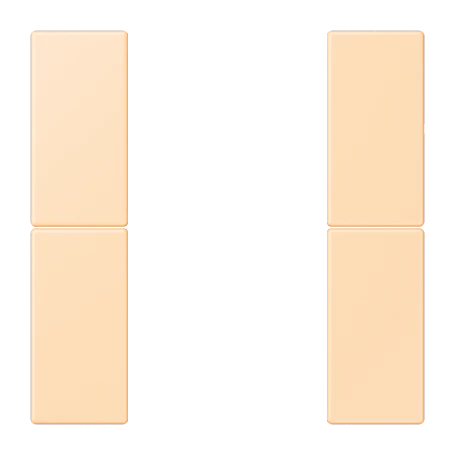 Tasterset 2-voudig, F50, ocre (32060)