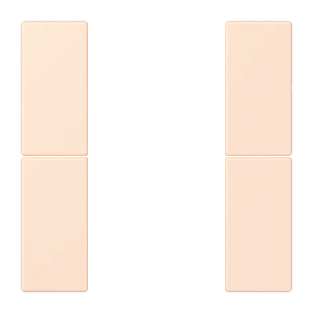 Tasterset 2-voudig, F50, orange pâle (32082)