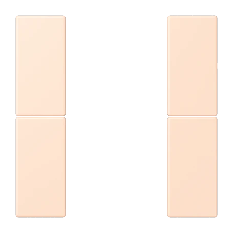 Tasterset 2-voudig, F50, rose pâle (32091)