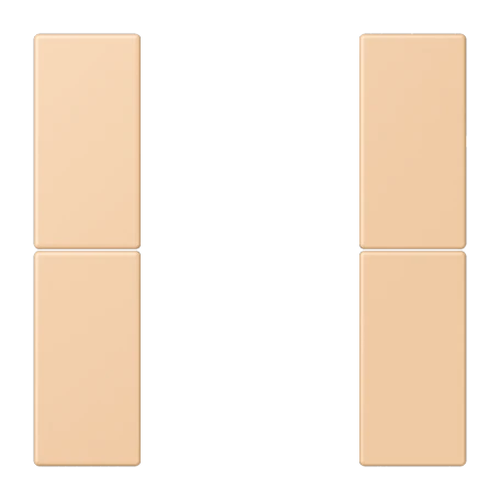 Tasterset 2-voudig, F50, terre sienne claire 31 (32122)