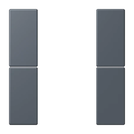 Tasterset 2-voudig, F50, gris foncé 59 (4320U)