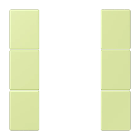Tasterset 3-voudig, F50, vert jaune clair (32053)