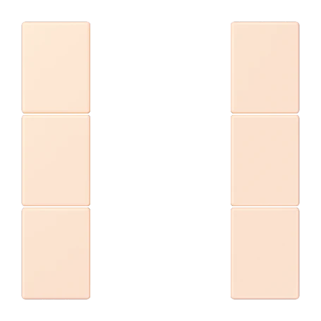 Tasterset 3-voudig, F50, orange pâle (32082)