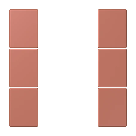 Tasterset 3-voudig, F50, terre sienne brique (32121)