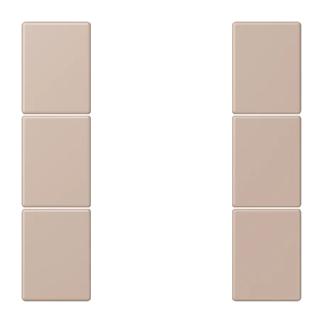 Tasterset 3-voudig, F50, ombre brûlée claire (32131)