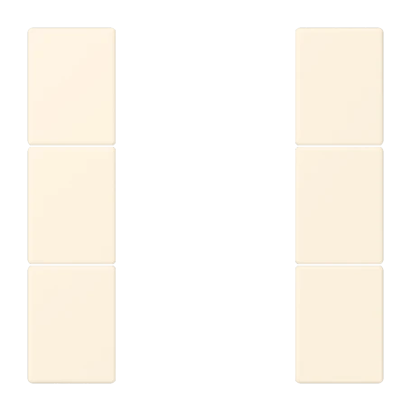 Tasterset 3-voudig, F50, blanc ivoire (4320B)