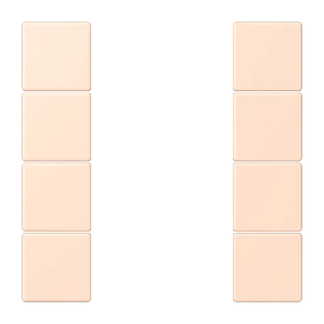Tasterset 4-voudig, F50, rose pâle (32091)