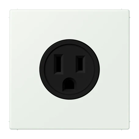 Steckdose, US-Norm NEMA, Schraubklemmen, Thermoplast lackiert, outremer gris