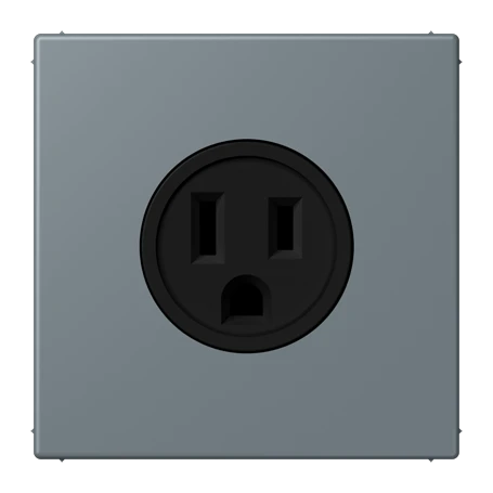 Steckdose, US-Norm NEMA, Schraubklemmen, Thermoplast lackiert, gris 59